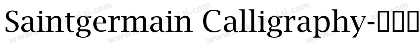 Saintgermain Calligraphy字体转换